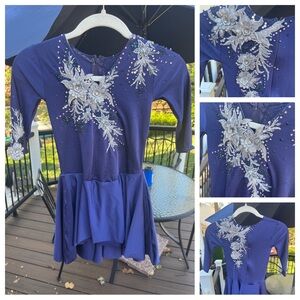 Blue Figure Skating Dress